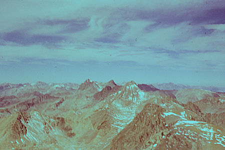 Split Mountain - John Muir Wilderness - North from top of Split Mountain - North Palisade, Mt. Sill, Middle Palisade Split Mountain - John Muir Wilderness - North from top of Split Mountain - North Palisade, Mt. Sill, Middle Palisade