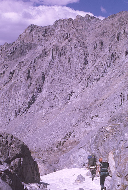 Descending to Dragon Lake<br>Kings Canyon National Park 30 Aug 1970 Descending to Dragon Lake<br>Kings Canyon National Park 30 Aug 1970