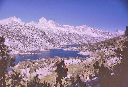 Mount Cotter, Fin Dome, Mount Clarence King, Rae Lakes<br>Kings Canyon National Park 31 Aug 1970 Mount Cotter, Fin Dome, Mount Clarence King, Rae Lakes<br>Kings Canyon National Park 31 Aug 1970