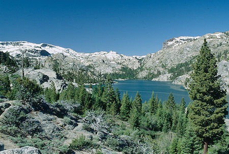 Looking toward Relief Creek/Valley over Relief Reservoir - Emigrant Wilderness 1993