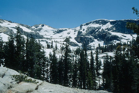 Looking toward Lewis Lake area on 'accross creek' hike - Emigrant Wilderness 1993