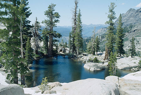 Pond on the 'accross creek' hike - Emigrant Wilderness 1993 Pond on the 'accross creek' hike - Emigrant Wilderness 1993
