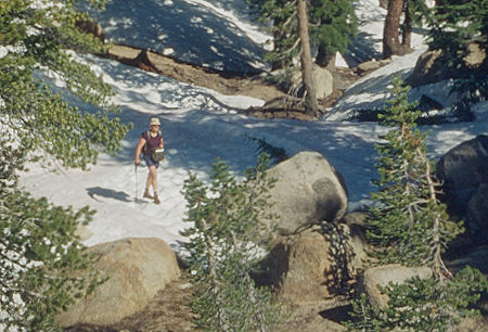 Don up the gully to camp two - Emigrant Wilderness 1993 Don up the gully to camp two - Emigrant Wilderness 1993