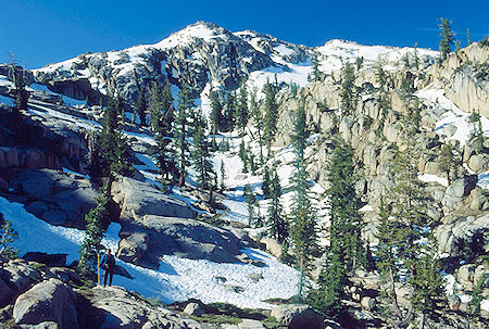 Looking toward Granite Dome near camp two on Summit Creek - Emigrant Wilderness 1993