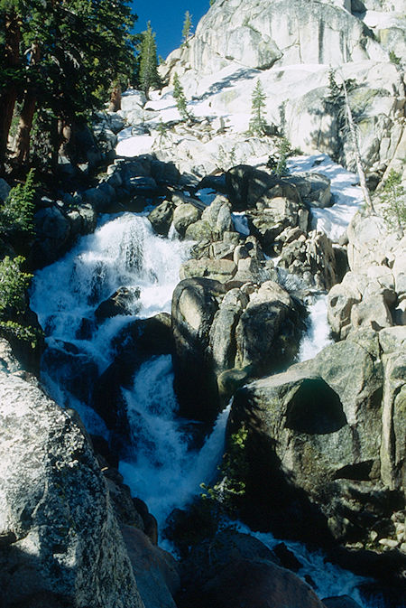Summit Creek cascade below camp two - Emigrant Wilderness 1993