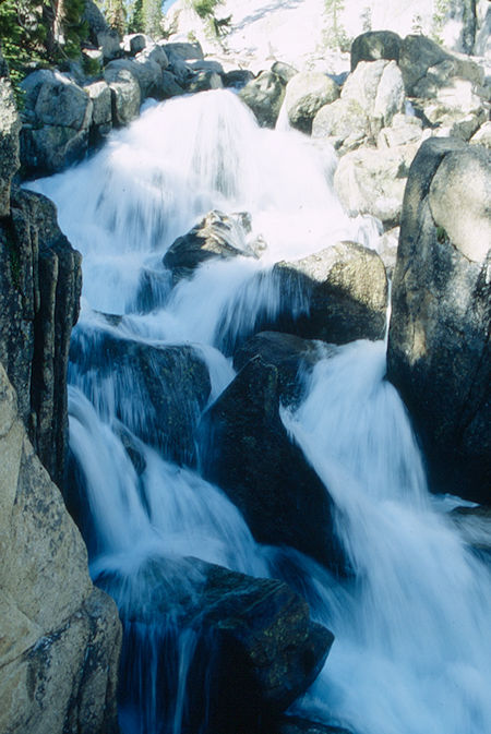 Summit Creek cascade below camp two - Emigrant Wilderness 1993