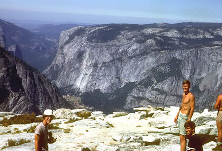 On top of Half Dome, Teneya Canyon and Washington Column - Yosemite National Park - 21 Aug 1966