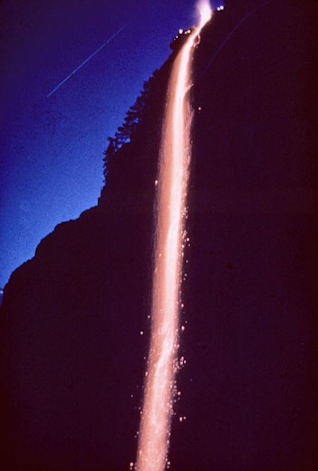 The firefall - Yosemite National Park Jul 1957 The firefall - Yosemite National Park Jul 1957