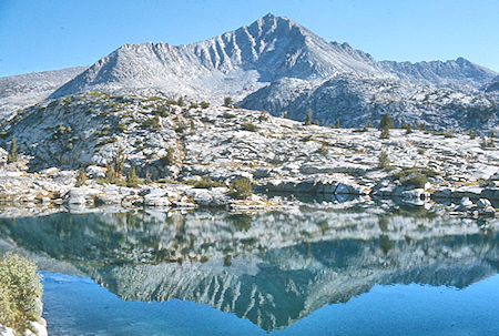 Seven Gables over Three Island Lake - John Muir Wilderness 08 Sep 1976