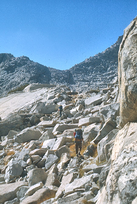Approach to 'Senger Saddle'<br>John Muir Wilderness 08 Sep 1976 Approach to 'Senger Saddle'<br>John Muir Wilderness 08 Sep 1976