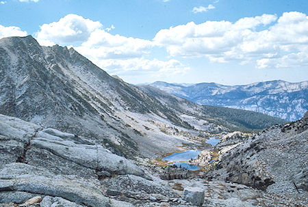 Senger Creek lakes, Turret Peak - John Muir Wilderness 08 Sep 1976