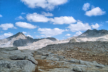 Seven Gables and Gemini from near Turret Peak<br>John Muir Wilderness 08 Sep 1976 Seven Gables and Gemini from near Turret Peak<br>John Muir Wilderness 08 Sep 1976