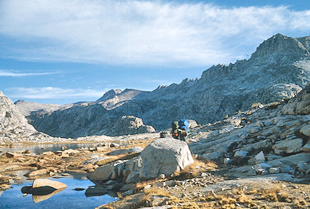 The Pinnacles from Pendant Lake - John Muir Wilderness 9 Sep 1976