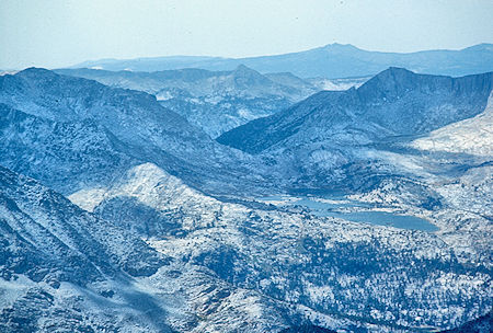 Selden Pass, Marie Lake from Mt. Hilgard<br>John Muir Wilderness 04 Sep 1976 Selden Pass, Marie Lake from Mt. Hilgard<br>John Muir Wilderness 04 Sep 1976