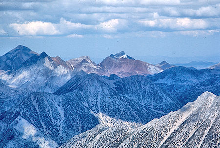 Red Slate Mountain, Mt. Baldwin from Mt. Hilgard<br>John Muir Wilderness 04 Sep 1976 Red Slate Mountain, Mt. Baldwin from Mt. Hilgard<br>John Muir Wilderness 04 Sep 1976