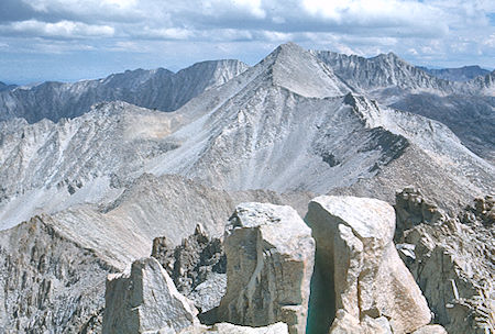 Mt. Gabb and crest from Mt. Hilgard<br>John Muir Wilderness 04 Sep 1976 Mt. Gabb and crest from Mt. Hilgard<br>John Muir Wilderness 04 Sep 1976