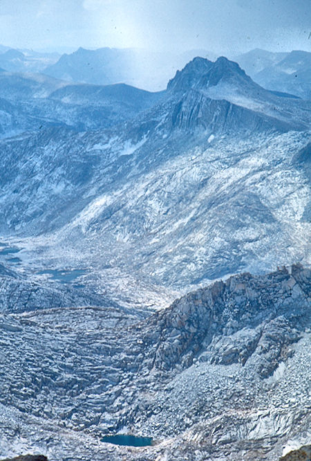 Gable Lakes, Gemini from Mt. Hilgard<br>John Muir Wilderness 04 Sep 1976 Gable Lakes, Gemini from Mt. Hilgard<br>John Muir Wilderness 04 Sep 1976