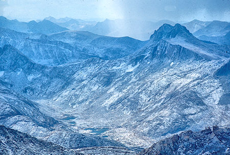 Gable Lakes, Gemini from Mt. Hilgard - John Muir Wilderness 04 Sep 1976