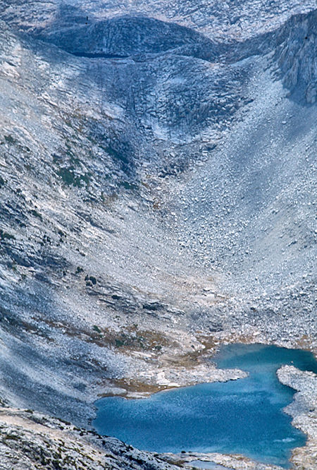 Brown Bear lake from Mt. Hilgard<br>John Muir Wilderness 04 Sep 1976 Brown Bear lake from Mt. Hilgard<br>John Muir Wilderness 04 Sep 1976