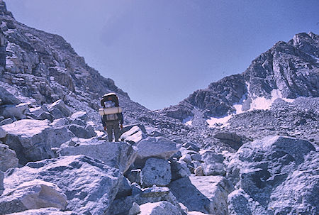 Approaching Alpine Col - Kings Canyon National Park 25 Aug 1968 Approaching Alpine Col - Kings Canyon National Park 25 Aug 1968