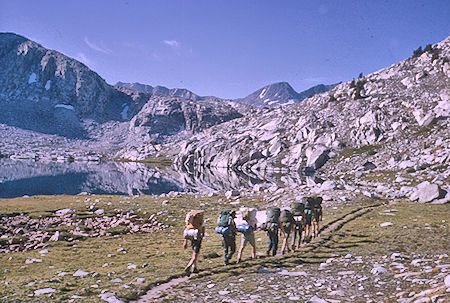 Sapphire Lake on John Muir Trail - Kings Canyon National Park 25 Aug 1964