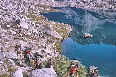 Sapphire Lake on John Muir Trail<br>Kings Canyon National Park 25 Aug 1964