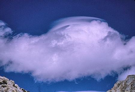 Cloud over Sapphire Lake - Kings Canyon National Park 26 Aug 1968 Cloud over Sapphire Lake - Kings Canyon National Park 26 Aug 1968