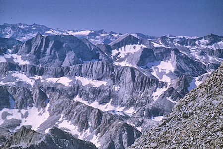 Amphitheatre Lake on the way to Mount Sill - Kings Canyon National Park 25 Aug 1969