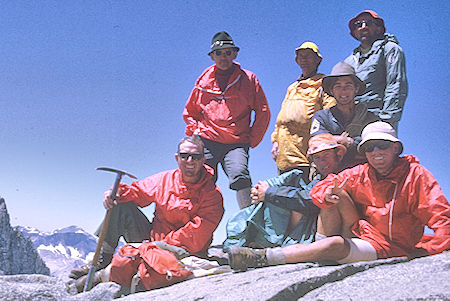 The gang on top of Mount Sill - Kings Canyon National Park 25 Aug 1969