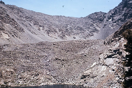 Sierra Nevada - John Muir Wilderness - Moraine above Sawmill Lake 1972 Sierra Nevada - John Muir Wilderness - Moraine above Sawmill Lake 1972