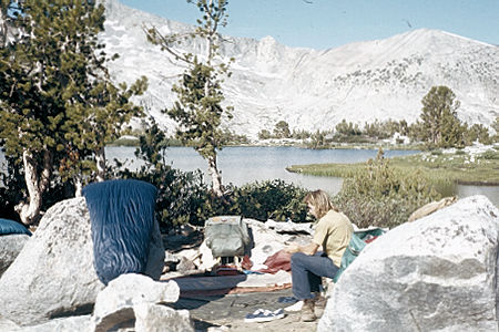 Sierra Nevada - Kings Canyon National Park - Camp in Woods Lake basin 1972 Sierra Nevada - Kings Canyon National Park - Camp in Woods Lake basin 1972