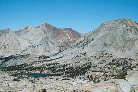 Sierra Nevada - Kings Canyon National Park - Crater Mountain and Cedric Wright from near Stocking Lake 1975 Sierra Nevada - Kings Canyon National Park - Crater Mountain and Cedric Wright from near Stocking Lake 1975