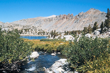 Sierra Nevada - Kings Canyon National Park - Upper Woods Lake Basin, Colosseum Mountain 1975