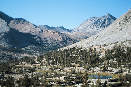 Sierra Nevada - Kings Canyon National Park - Looking toward John Muir Trail and Pinchot Pass 1975 Sierra Nevada - Kings Canyon National Park - Looking toward John Muir Trail and Pinchot Pass 1975