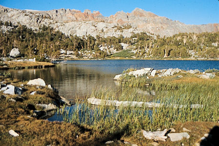 Sierra Nevada - Kings Canyon National Park - Lake where we camped below Woods Lake 1975 Sierra Nevada - Kings Canyon National Park - Lake where we camped below Woods Lake 1975