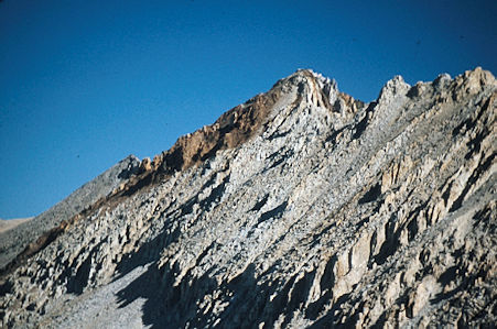 Sierra Nevada - Kings Canyon National Park - Colosseum Mountain from saddle east of Cedric Wright 1975