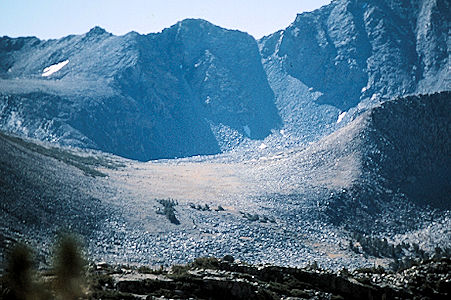 Sierra Nevada - Kings Canyon National Park - Sawmill Pass from saddle east of Cedric Wright 1975 Sierra Nevada - Kings Canyon National Park - Sawmill Pass from saddle east of Cedric Wright 1975