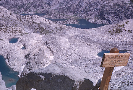 Rae Lakes from Glen Pass - Kings Canyon National Park 24 Aug 1963 Rae Lakes from Glen Pass - Kings Canyon National Park 24 Aug 1963
