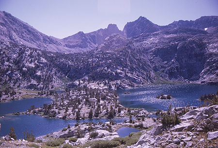 Rae Lakes from Sixty Lakes Trail<br>Kings Canyon National Park 31 Aug 1970 Rae Lakes from Sixty Lakes Trail<br>Kings Canyon National Park 31 Aug 1970