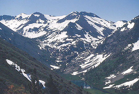 Big Sam, Lost Creek Canyon, Kennedy Lake from side of Leavitt Peak - Emigrant Wilderness 1995