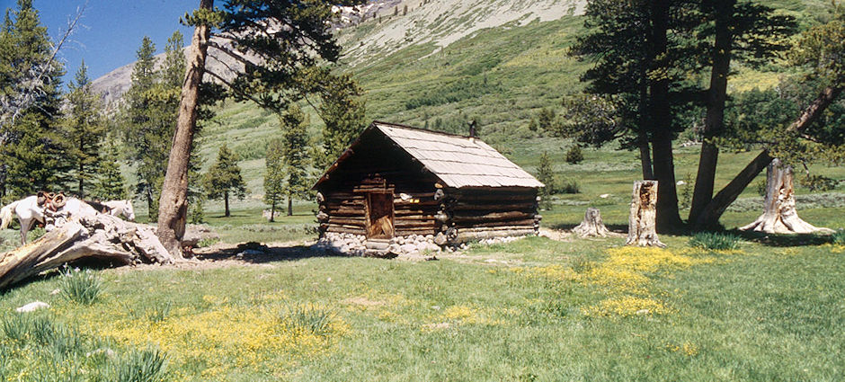 Cabin below Kennedy Lake - Emigrant Wilderness 1993 Cabin below Kennedy Lake - Emigrant Wilderness 1993