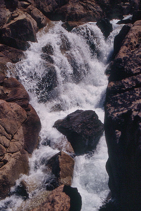 Upper Soda Canyon cascade - Emigrant Wilderness 1995 Upper Soda Canyon cascade - Emigrant Wilderness 1995