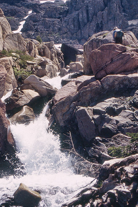 Upper Soda Canyon cascade - Emigrant Wilderness 1995 Upper Soda Canyon cascade - Emigrant Wilderness 1995
