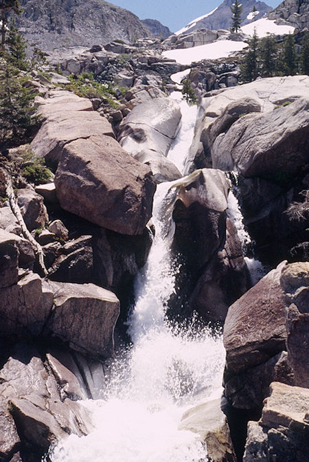 Upper Soda Canyon cascade - Emigrant Wilderness 1995 Upper Soda Canyon cascade - Emigrant Wilderness 1995