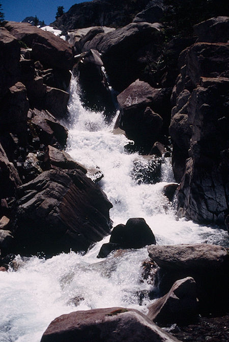 Upper Soda Canyon cascade - Emigrant Wilderness 1995