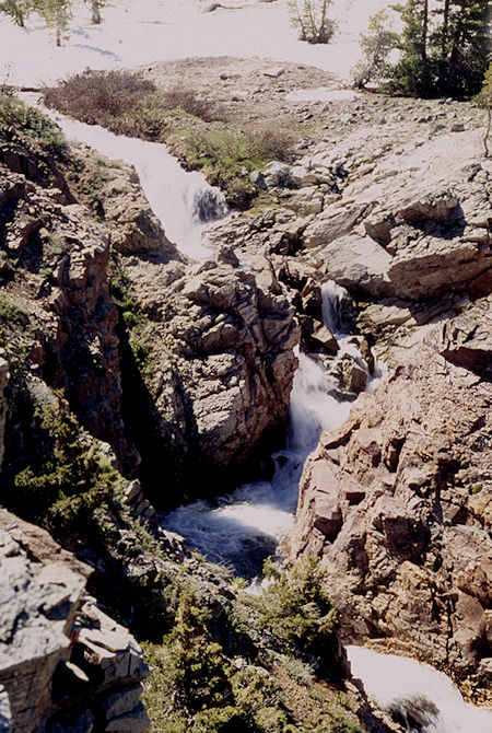 Cascade above Kennedy Lake - Emigrant Wilderness 1995 Cascade above Kennedy Lake - Emigrant Wilderness 1995