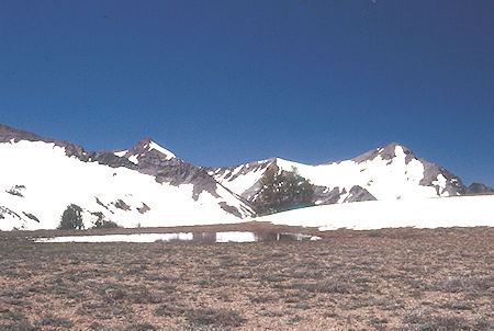 Kennedy Peak from Kennedy Saddle - Emigrant Wilderness 1995 Kennedy Peak from Kennedy Saddle - Emigrant Wilderness 1995