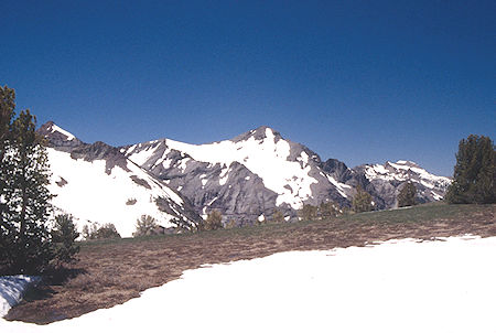 Kennedy Peak from Kennedy Saddle area - Emigrant Wilderness 1995