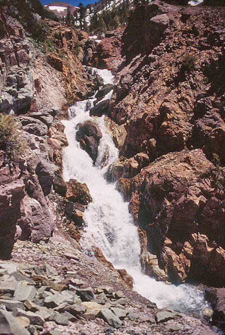 Kennedy Creek cascade on way back down to camp - Emigrant Wilderness 1995 Kennedy Creek cascade on way back down to camp - Emigrant Wilderness 1995