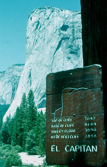 El Capitan - Yosemite National Park Jul 1957 El Capitan - Yosemite National Park Jul 1957